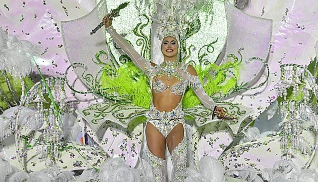 Estrella Jiménez de Bruin, koningin van het carnaval van Maspalomas 2026